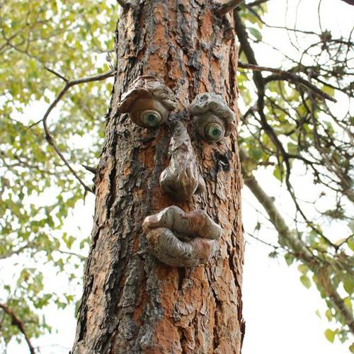 Outdoor Tree Emoji Decor