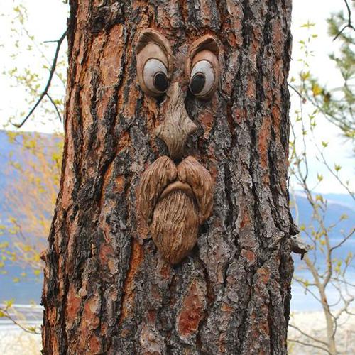 Outdoor Tree Emoji Decor