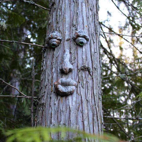 Outdoor Tree Emoji Decor