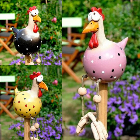 Funny decorative chicken, eye-catching decoration!