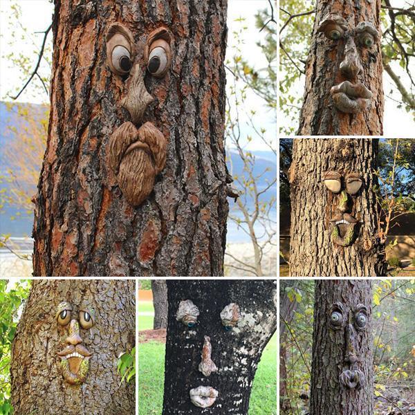 Outdoor Tree Emoji Decor