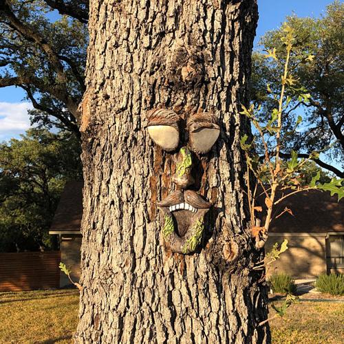 Outdoor Tree Emoji Decor