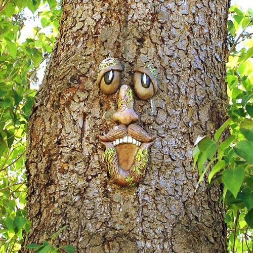 Outdoor Tree Emoji Decor
